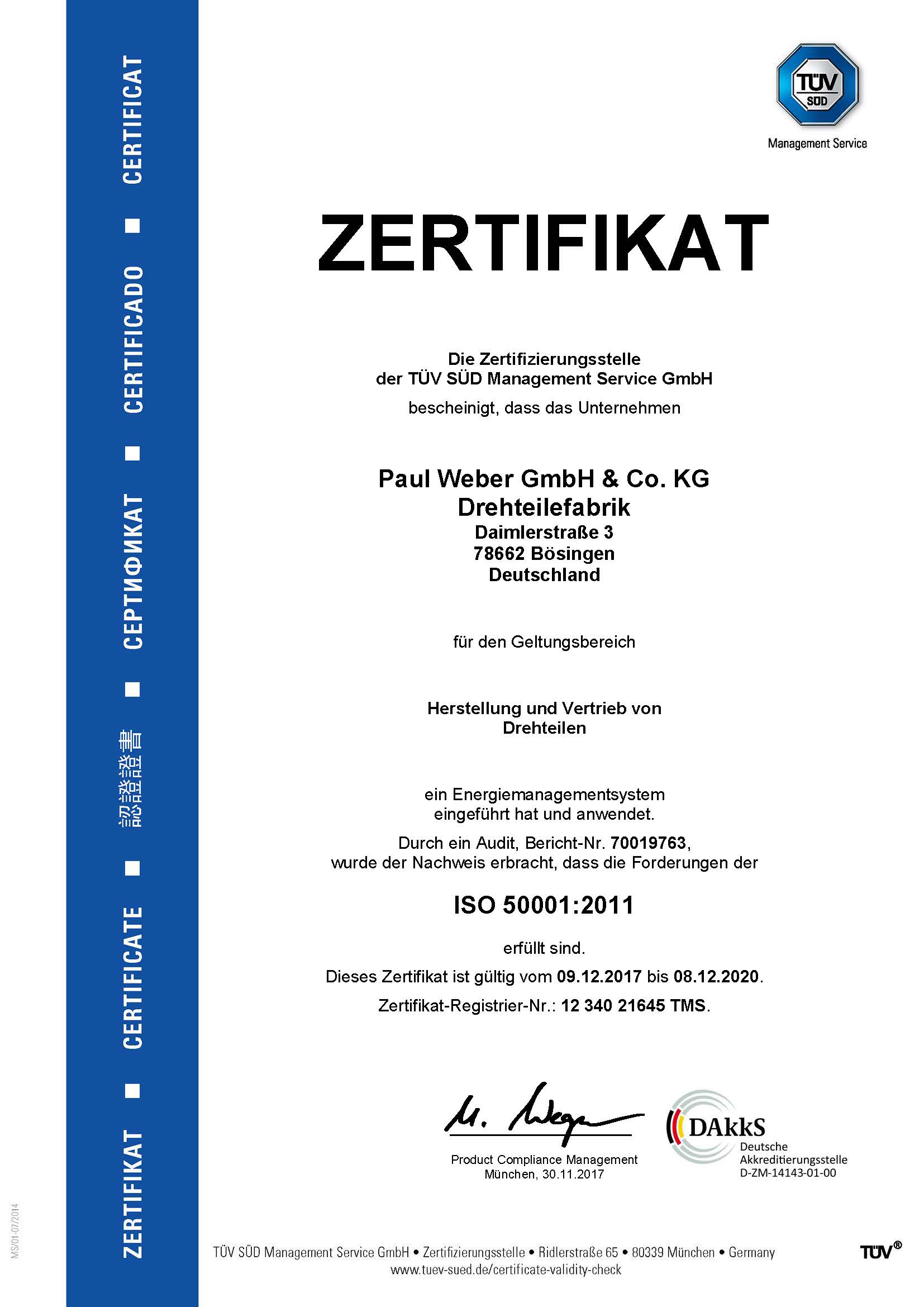 Zertifikat